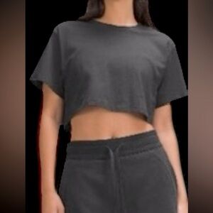 Under Armour All Your Style Cropped T-Shirt in Black M